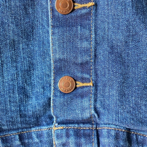 J. Crew | Denim Button Front Medium Wash Skirt - Picture 7 of 11
